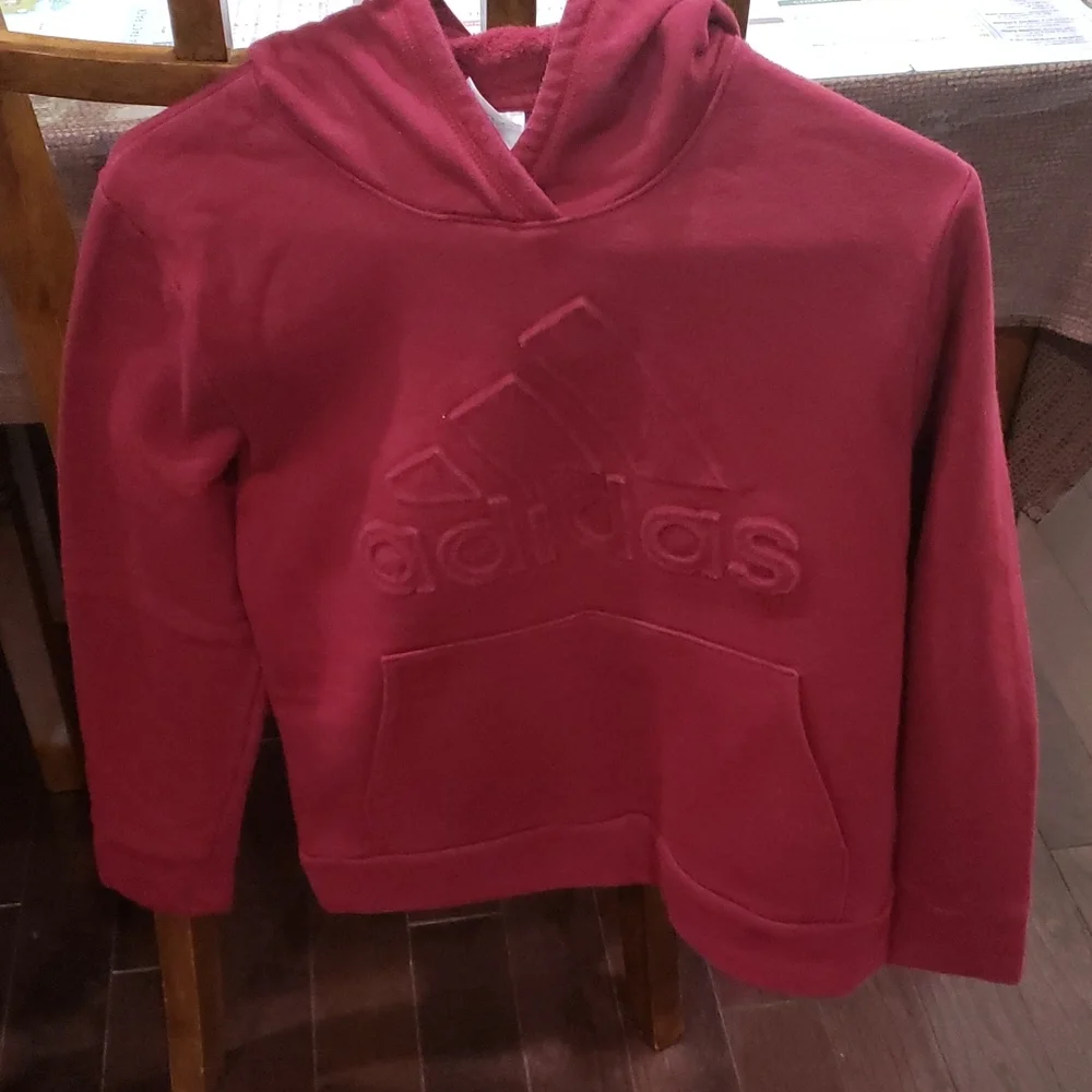 Adidas sweatshirt Boys dark red medium